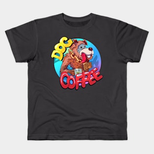 Dog and coffee Kids T-Shirt